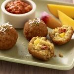 Fresh Mango & Lobster Arancini with Charred Mango-Tomato Dipping Sauce