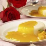 Buttermilk Panna Cotta with Mango Sauce